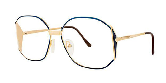 Blue/Gold Elan 151 Eyeglasses.