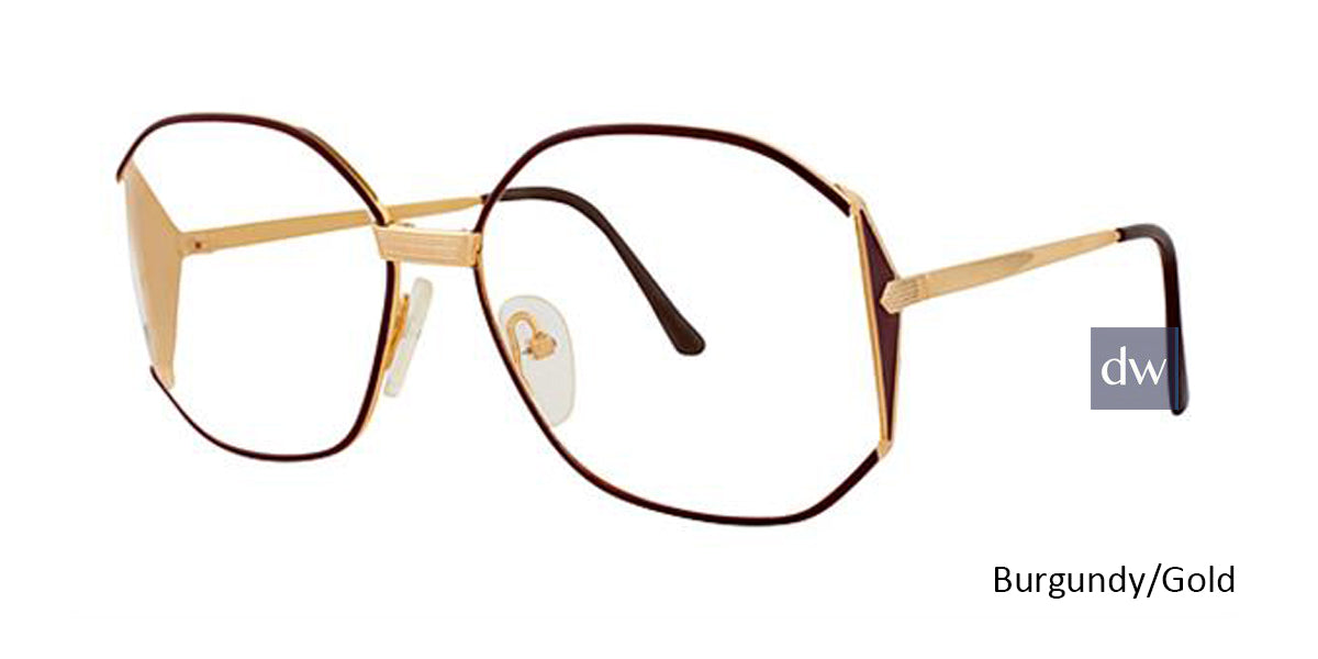 Burgundy/Gold Elan 151 Eyeglasses.