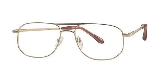 Matte Gold Parade 1535 Eyeglasses.