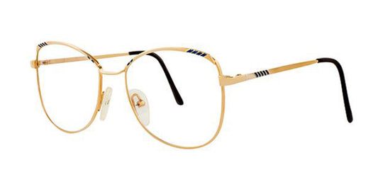 Gold/Blue Elan 153 Eyeglasses.