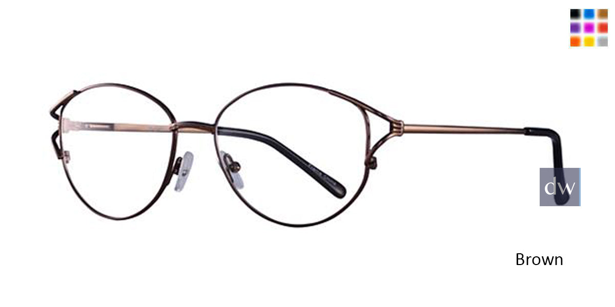 Brown Parade Q Series 1620 Eyeglasses.