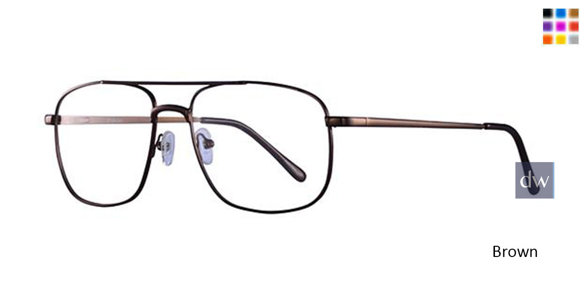Brown Parade Q Series 1624 Eyeglasses.