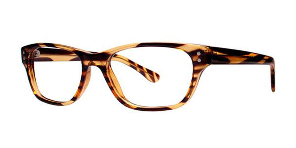 Brown Stripe Parade Q Series 1715 Eyeglasses.