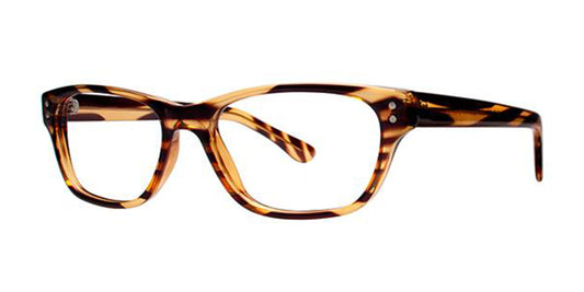 Brown Stripe Parade Q Series 1715 Eyeglasses.