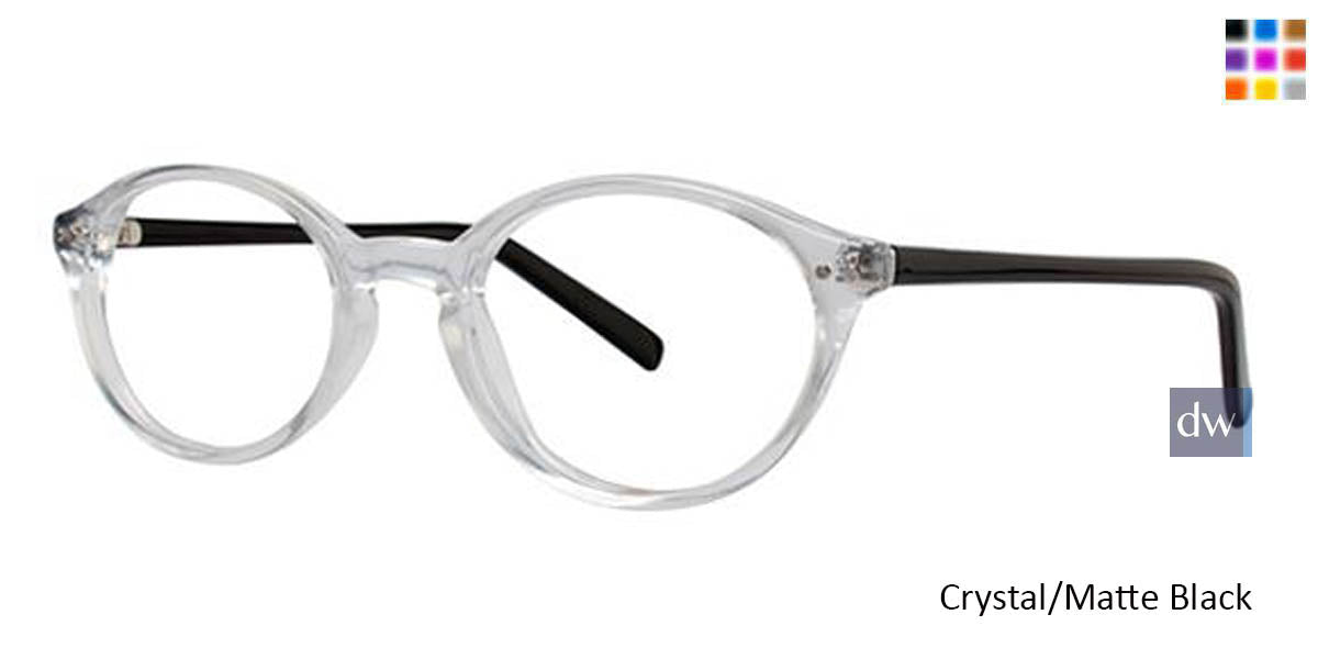 Crystal/Matte Black Parade Q Series 1724 Eyeglasses.