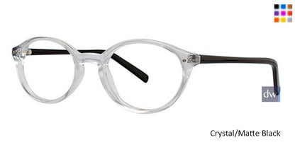 Crystal/Matte Black Parade Q Series 1724 Eyeglasses.