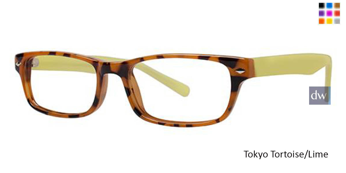 Tokyo Tortoise/Lime Parade Q Series 1725 Eyeglasses.