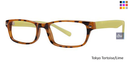 Tokyo Tortoise/Lime Parade Q Series 1725 Eyeglasses.
