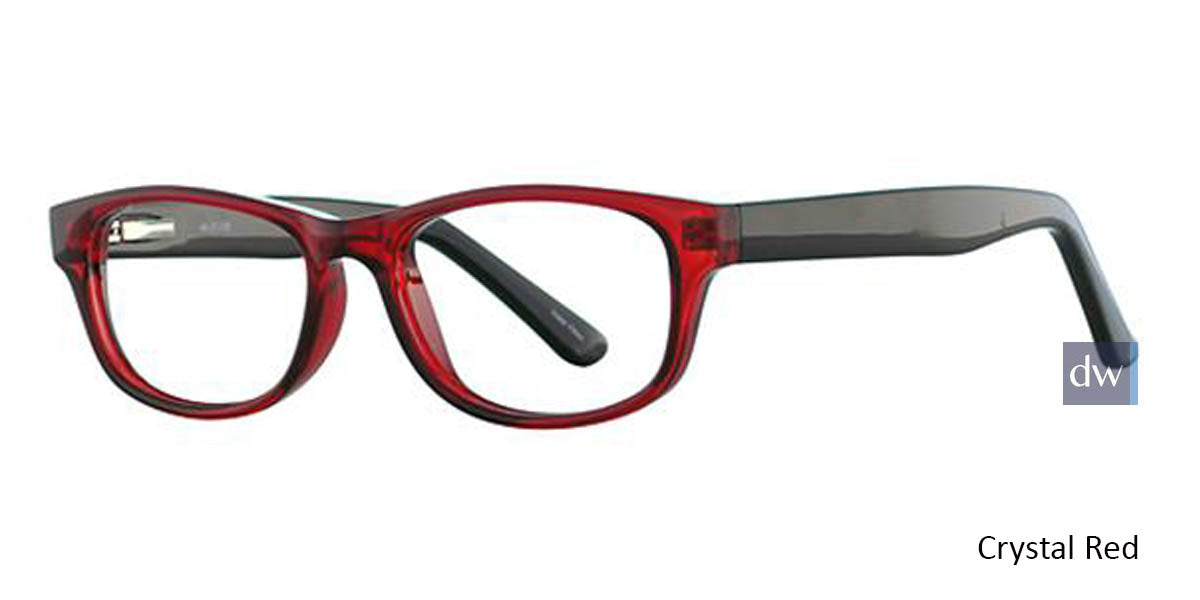 Crystal Red Parade Q Series 1734 Eyeglasses - Teenager.