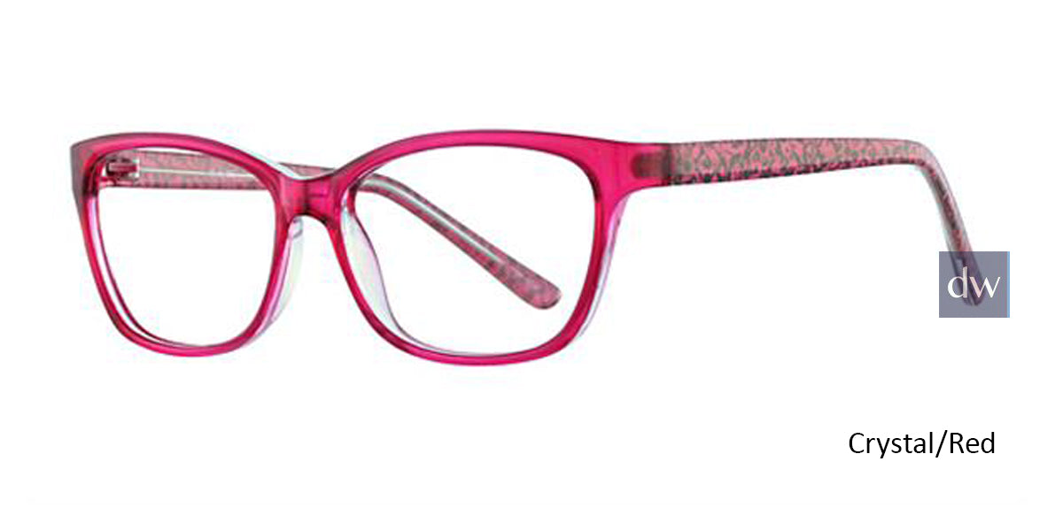 Crystal Red Parade Q Series 1736 Eyeglasses.
