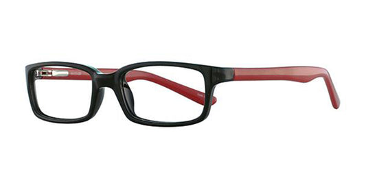 Black/Red Parade Q Series 1739 Eyeglasses.