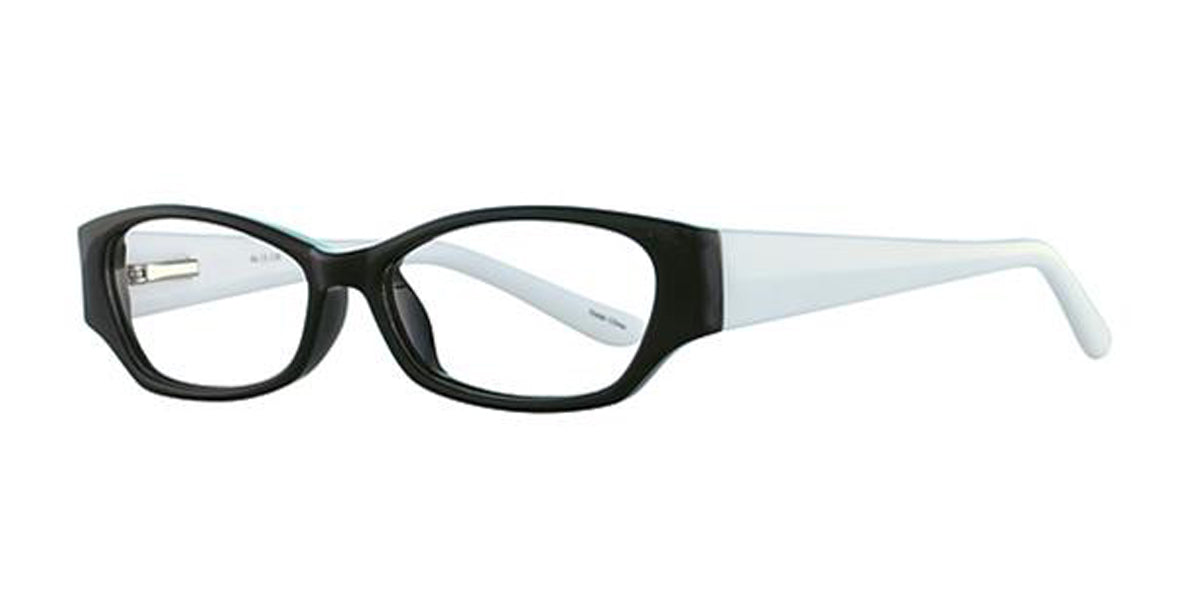 Black/Withe Parade Q Series 1742 Eyeglasses - Teenager.