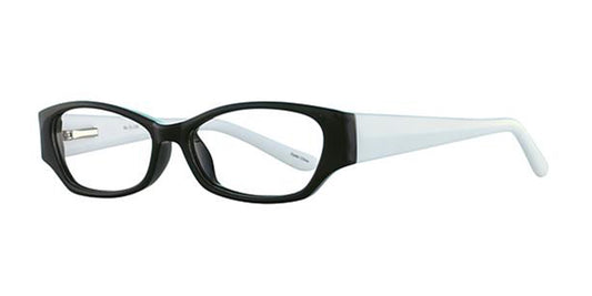 Black/Withe Parade Q Series 1742 Eyeglasses - Teenager.