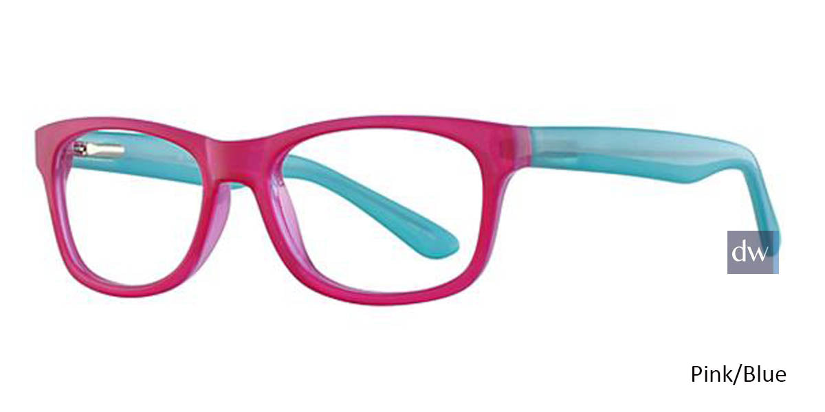 Pink/Blue Parade Q Series 1743 Eyeglasses - Teenager.