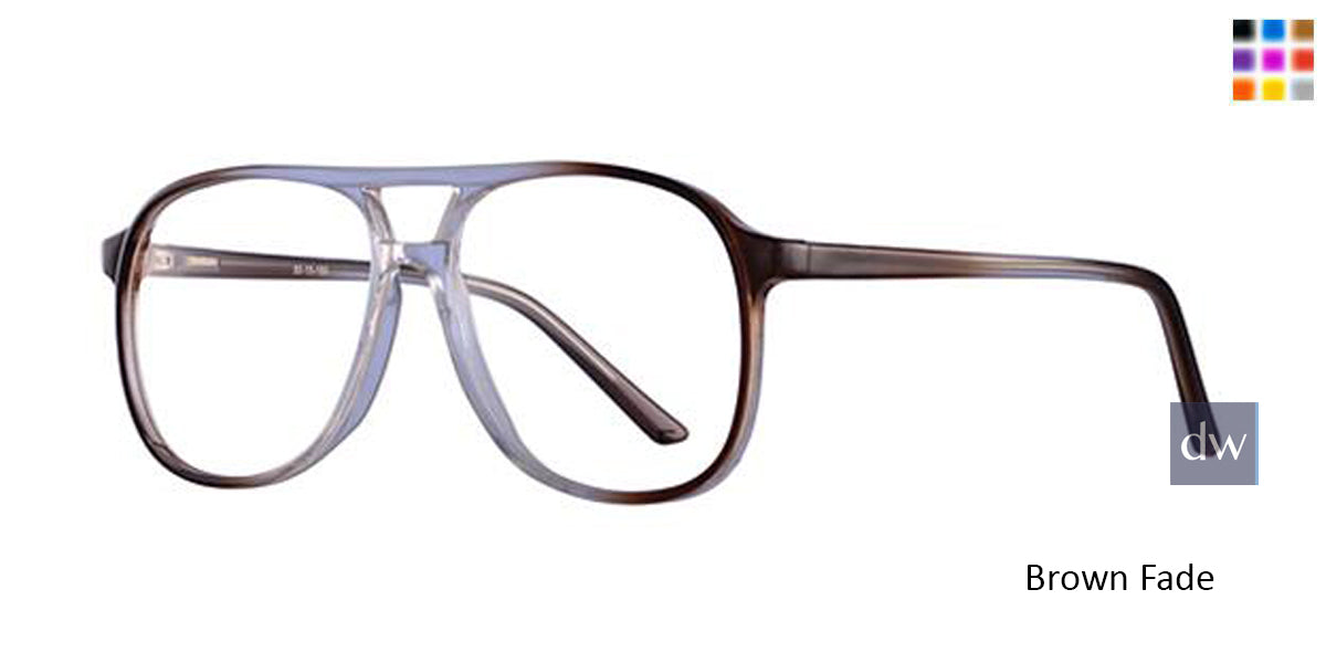 Brown Fade Parade Q Series 1745 Eyeglasses.