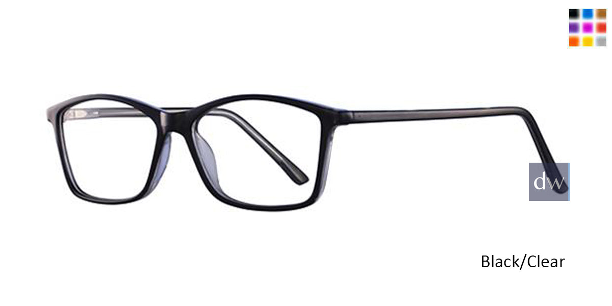 Black/Clear Parade Q Series 1751 Eyeglasses.