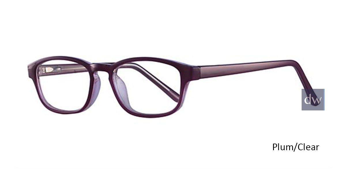 Plum/Clear Parade Q Serise 1754 Eyeglasses.