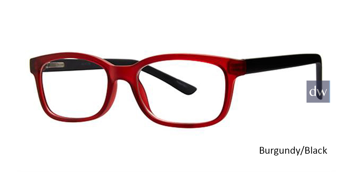 Burgundy/Black Parade Q Series 1755 Eyeglasses - Teenager.