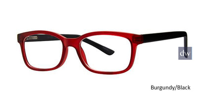 Burgundy/Black Parade Q Series 1755 Eyeglasses - Teenager.
