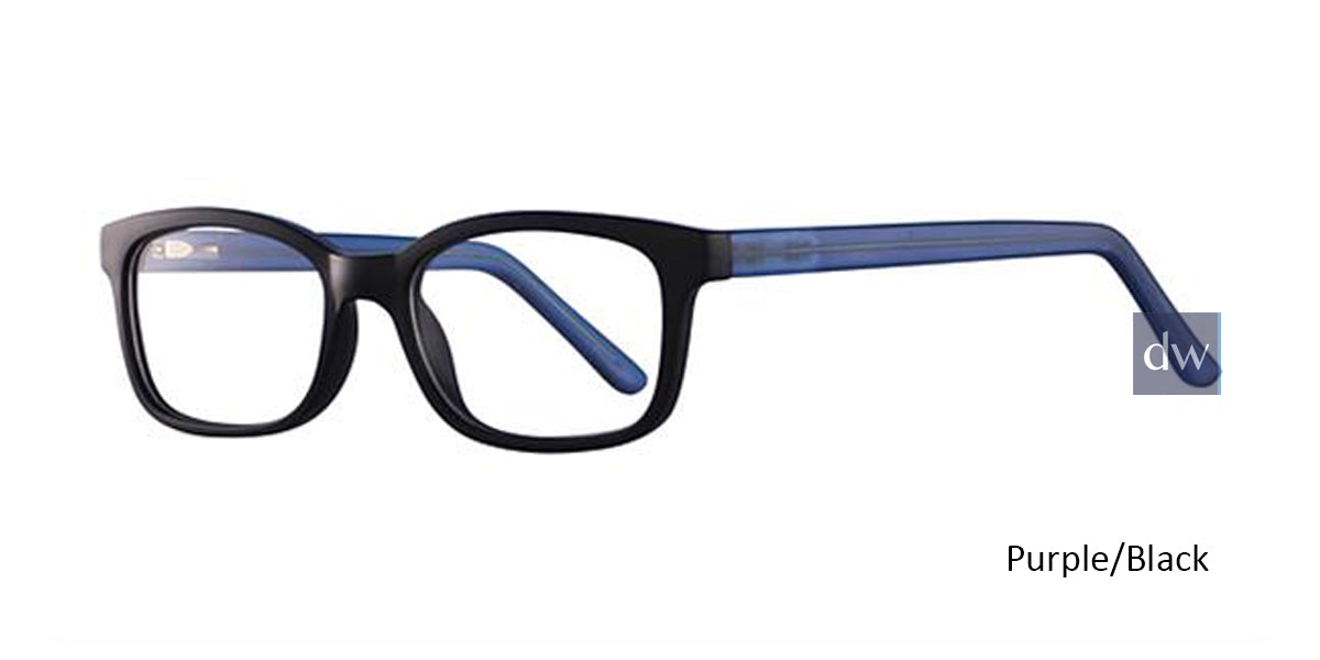 Purple/Black Parade Q Series 1755 Eyeglasses - Teenager.