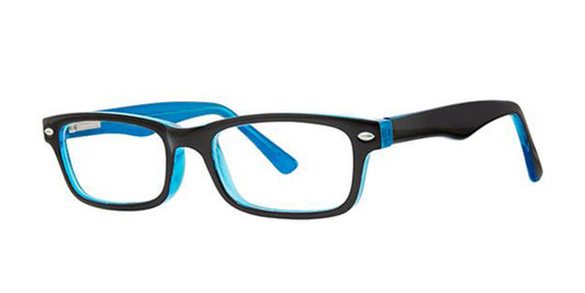 Black/Blue Parade Q Series 1762 Eyeglasses - Teenager.