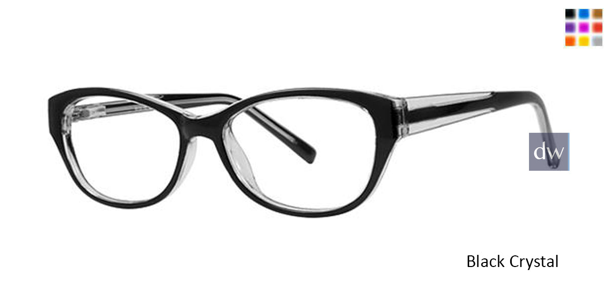 Black Crystal Parade Q Series 1772 Eyeglasses.