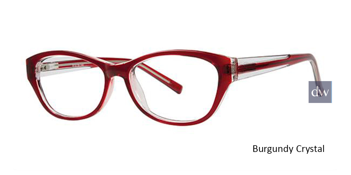Burgundy Crystal Parade Q Series 1772 Eyeglasses.