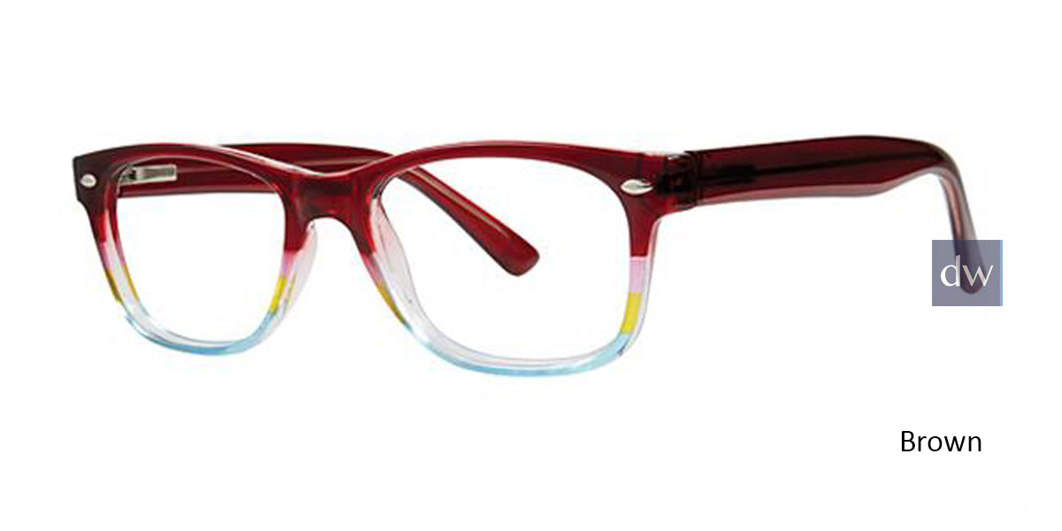 Brown Parade Q Series 1785 Eyeglasses - Teenager.