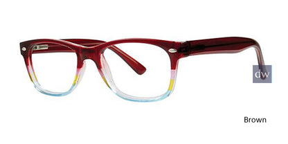 Brown Parade Q Series 1785 Eyeglasses - Teenager.