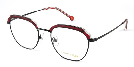 Dark Red/Black William Morris London WM50121 Eyeglasses.