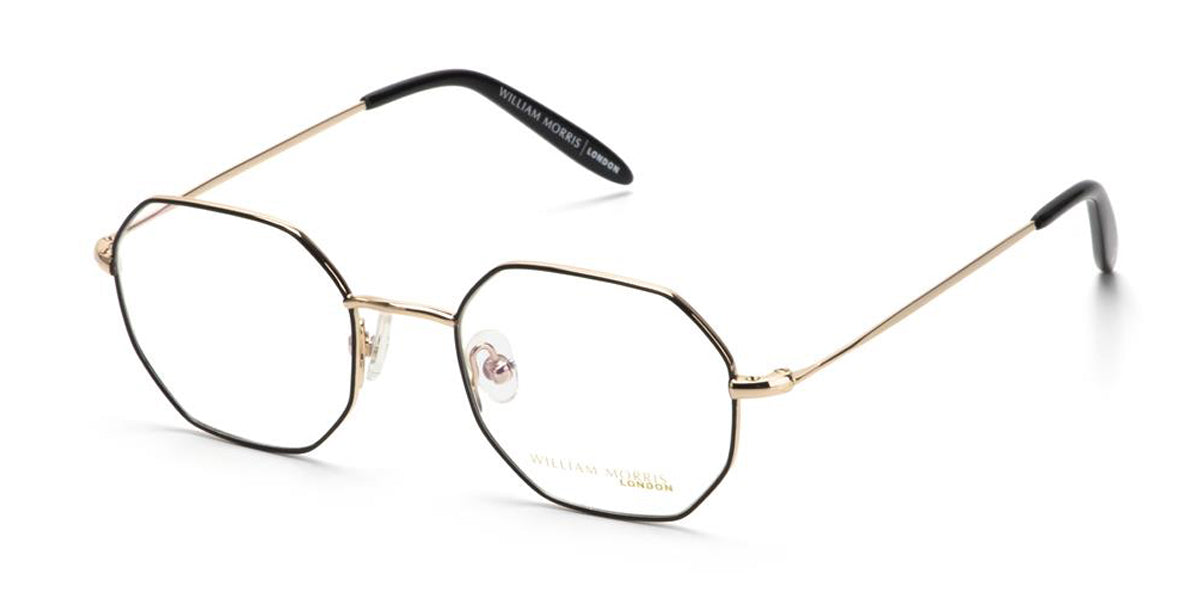 Black/Gold William Morris London WM55007 Eyeglasses.
