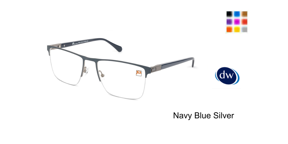 Navy Blue Silver