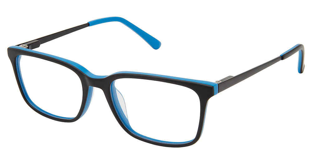 Black Blue Superflex Kids SFK-251 Eyeglasses.