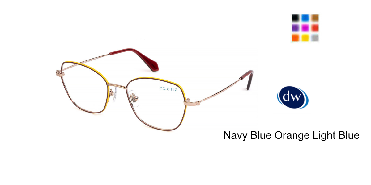 Navy Blue Orange Light Blue