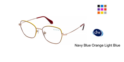 Navy Blue Orange Light Blue