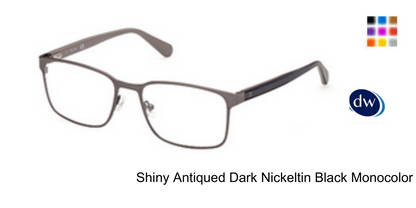 Shiny Antiqued Dark Nickeltin Black Monocolor