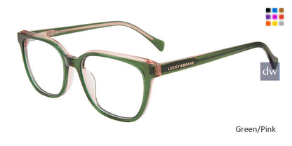 Green/Pink Lucky Kid VLBD726 Eyeglasses - Teenager