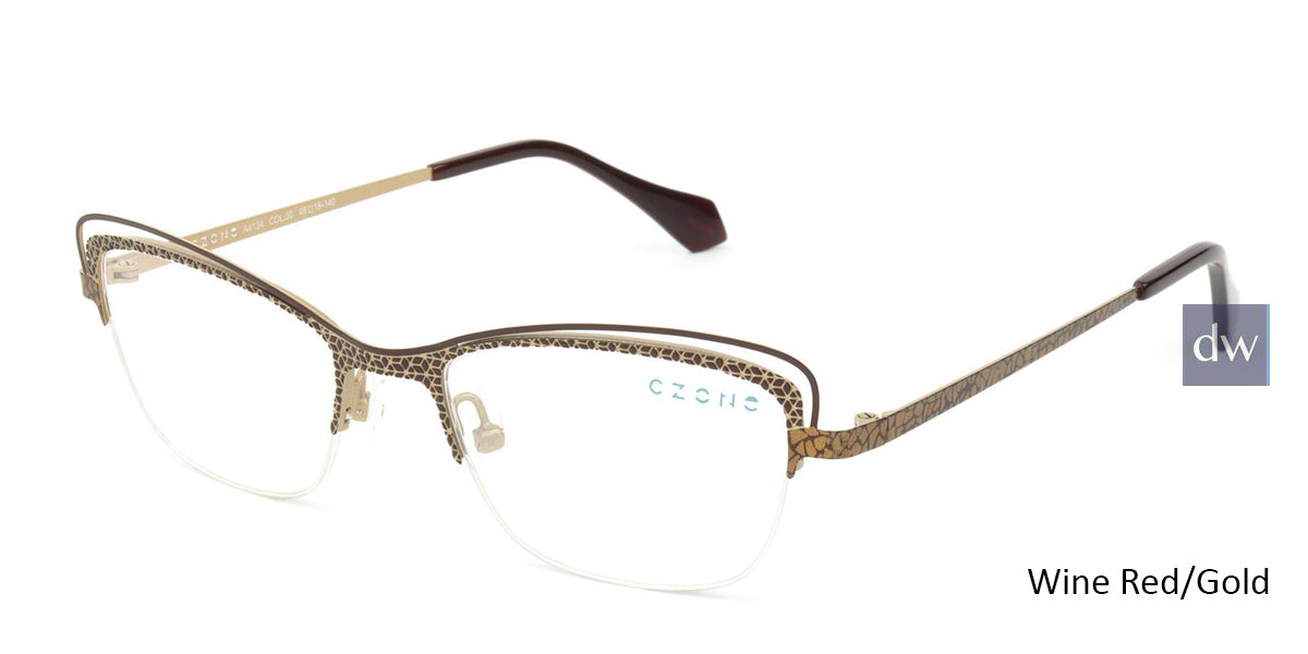 Wine Red/Gold C-Zone A4134 Eyeglasses - Teenager.