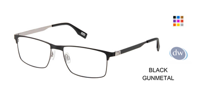 EVATIK E-9236 Eyeglasses BLACK GUNMETAL