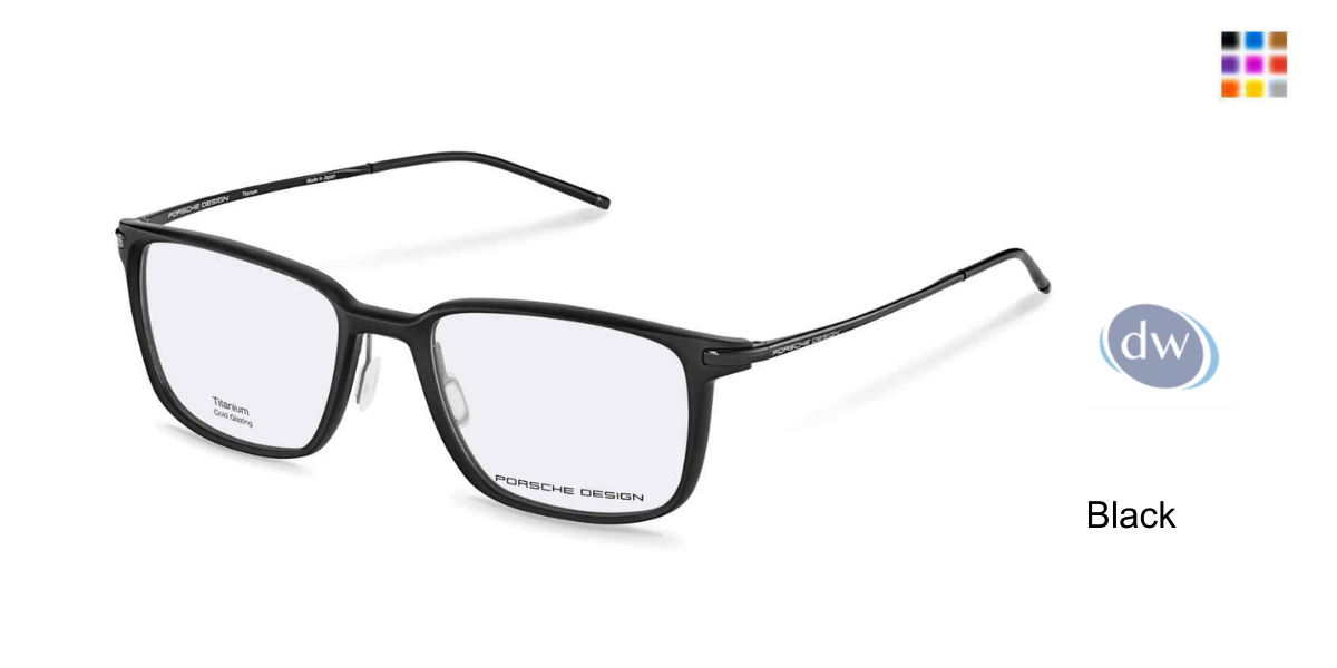 PORSCHE DESIGN 8735 Eyeglasses Black