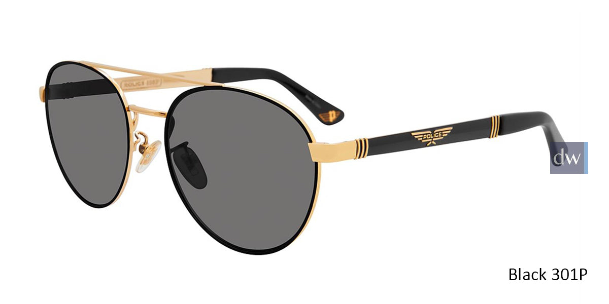 Black 301P Police SPL891 Sunglasses.