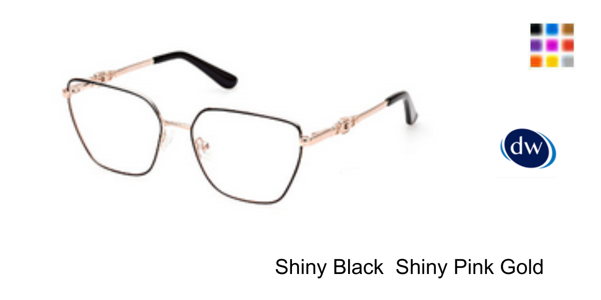 Shiny Black Shiny Pink Gold
