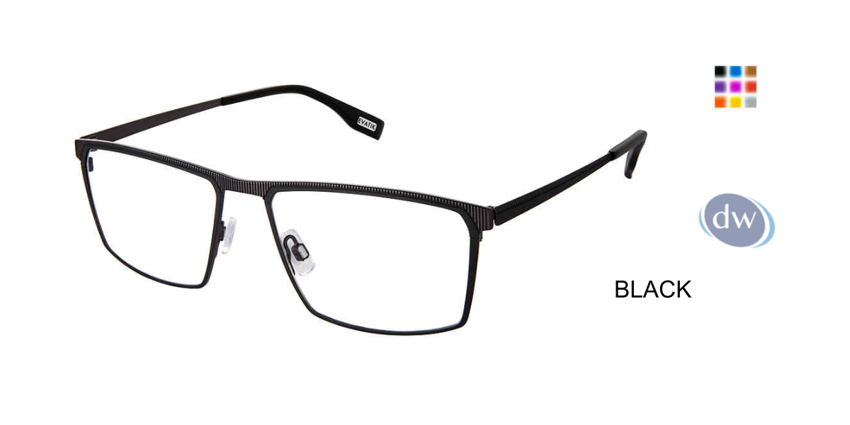 EVATIK E-9251 Eyeglasses Black