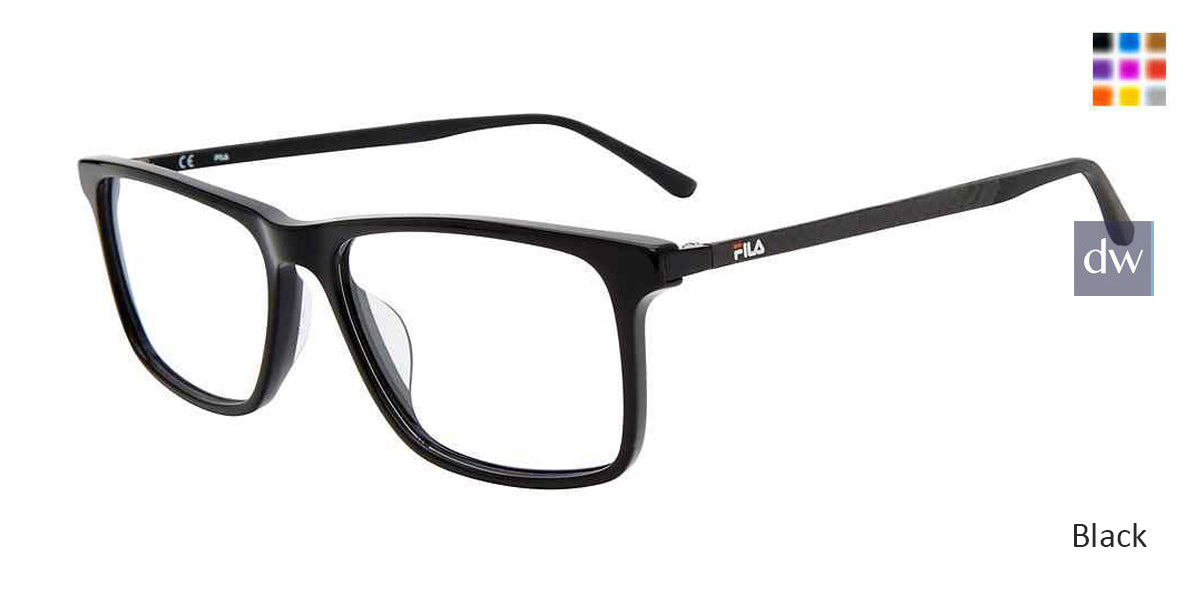 Black Fila VFI205 Eyeglasses