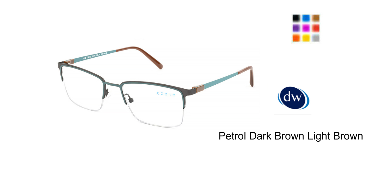 Petrol Dark Brown Light Brown