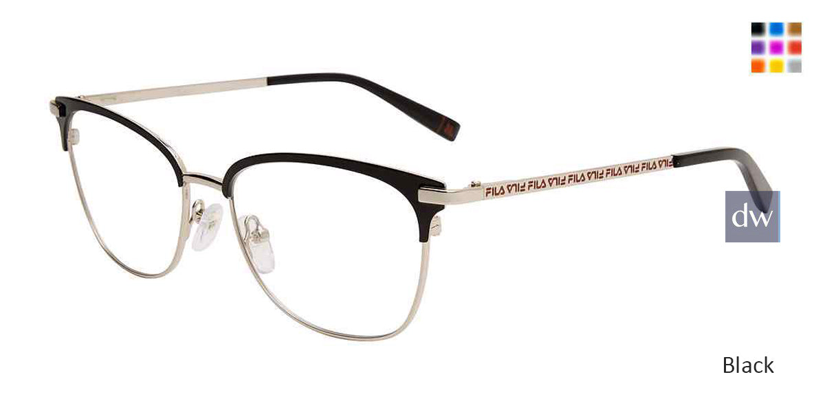 Black Fila VFI265 Eyeglasses