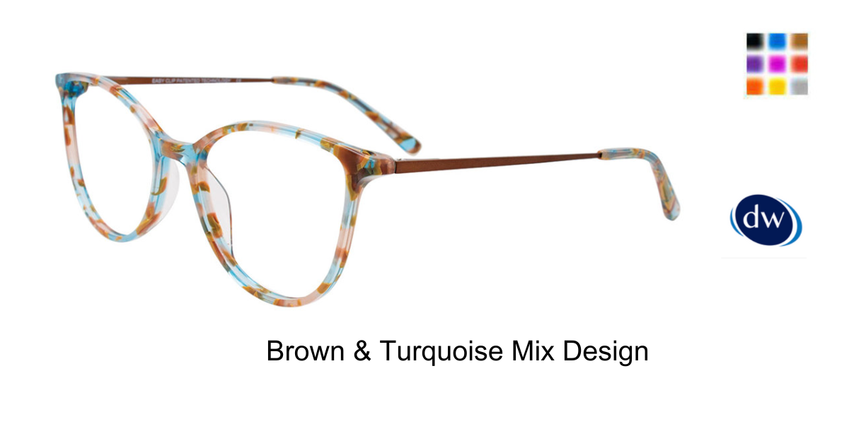 Brown Turquoise Mix Design
