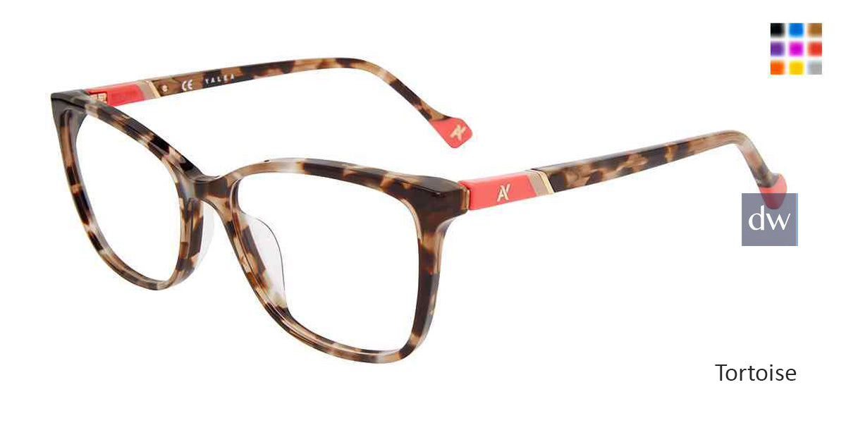 Tortoise Yalea VYA008 Eyeglasses