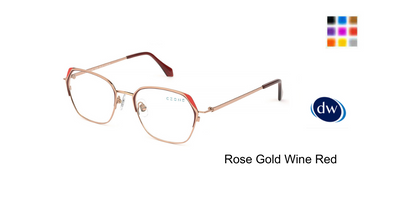 Rose Gold Wine Red