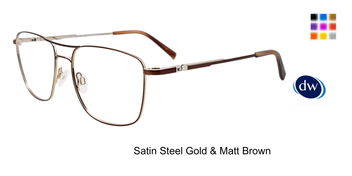 Satin Steel Gold Matt Brown
